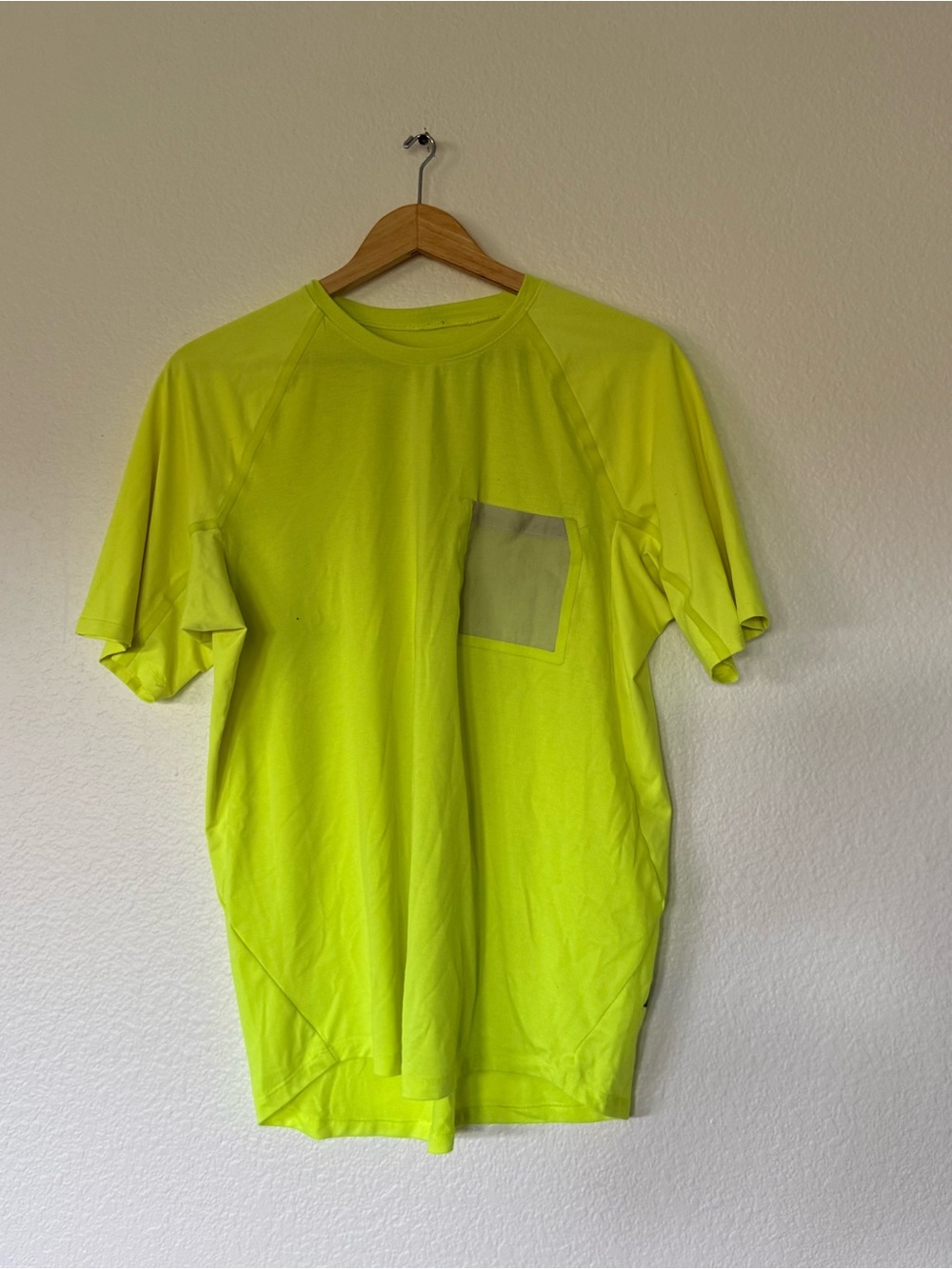 Lululemon neon yellow t shirt